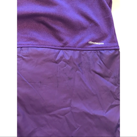 Adidas Purple Running Athletic Pull Over Hoodie - Picture 10 of 11